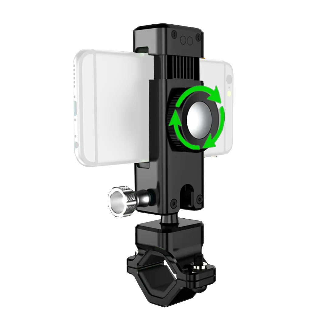 Bicycle Phone Holder Universal Bike Motorcycle Handlebar Clip Stand Mount Cell Phone Holder Bracket with Compass Guider