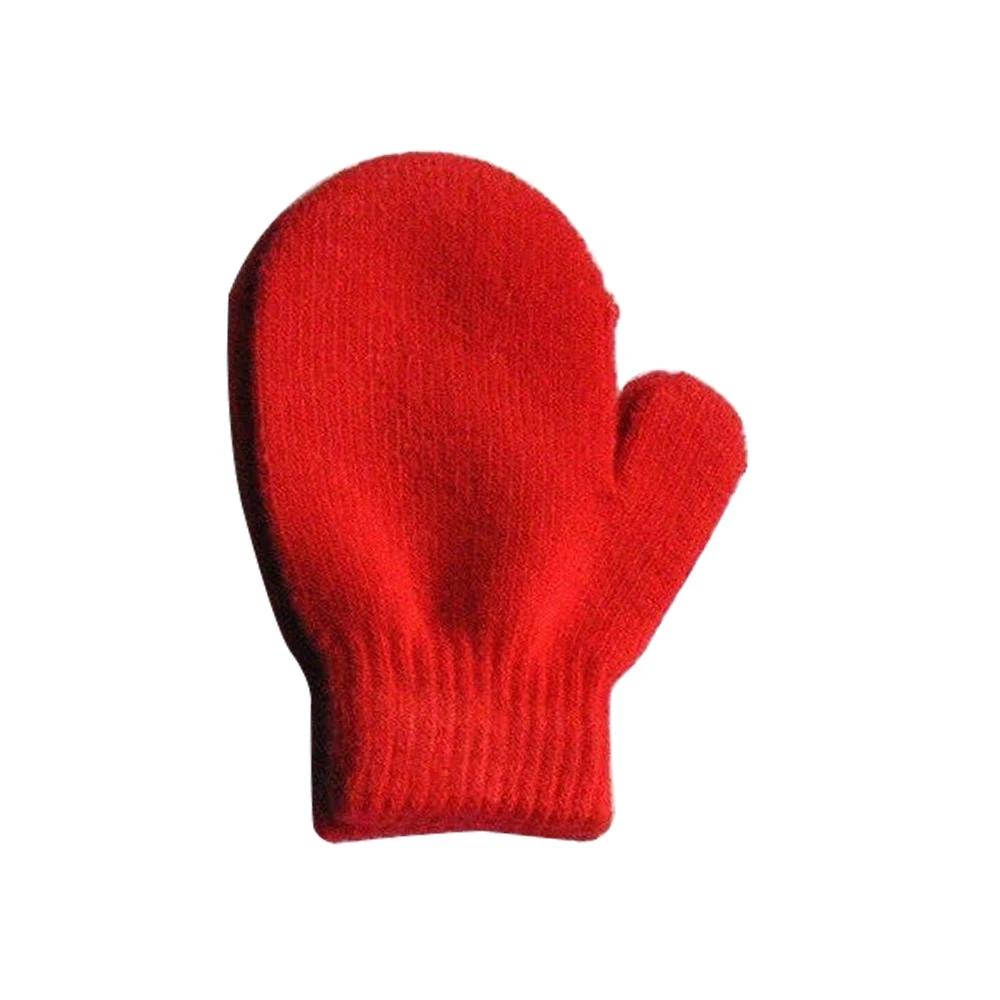 High Quality Winter Warm Children Acrylic Knitted Mittens Winter Gloves