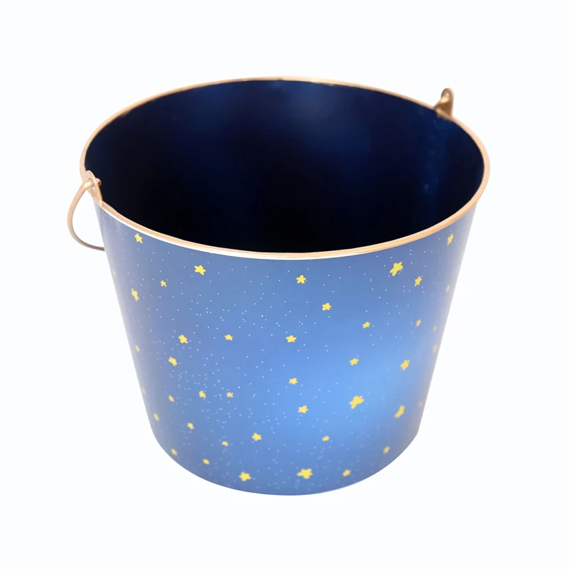 Newborn Posing Bucket Nest Photography Props Baby Girl Bakset Bowl Vintage Metal Basket Baby Photo Pail Photo props