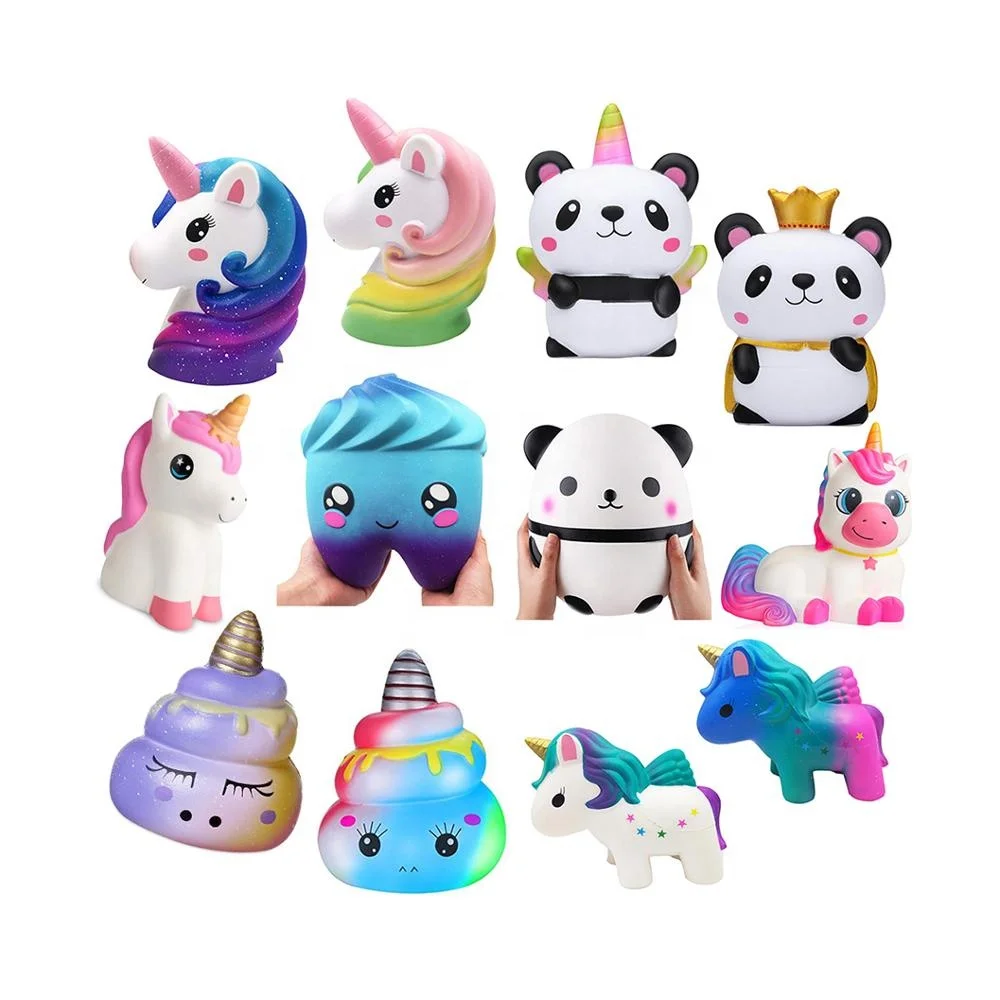New Wholesale Jumbo Squishy Scented Cheep Soft Slow Rising Giant Unicorn Squishies Kids Toys