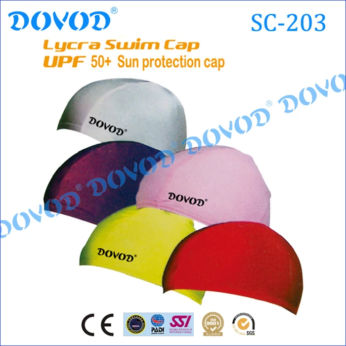 New products hot sale swimming caps kids lycra caps colorful custom logo