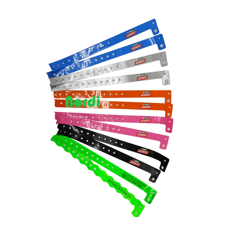 New Design Custom High Quality PVC Wristband L shape Waterproof Vinyl Wristbands For Events Festival