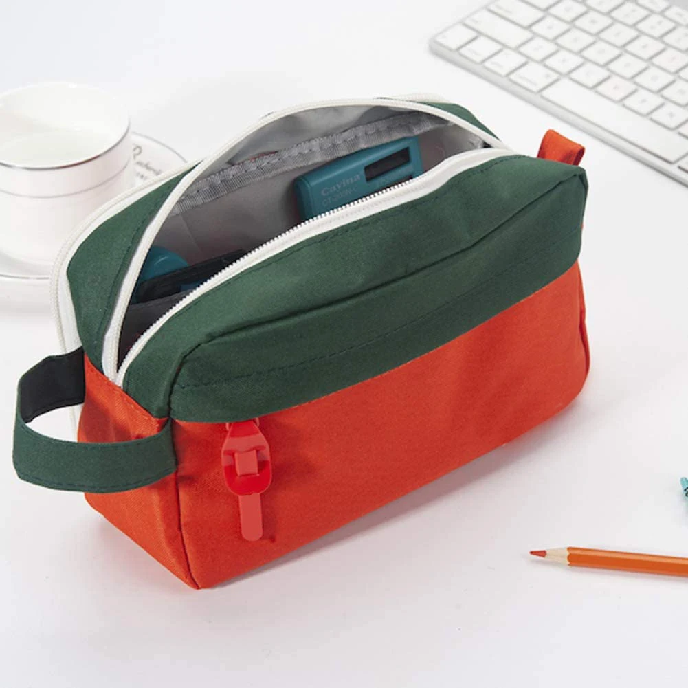 High Capacity Pen Case Durable Pencil Bag Stationery Zipper Pouch for Teens Girls Adults
