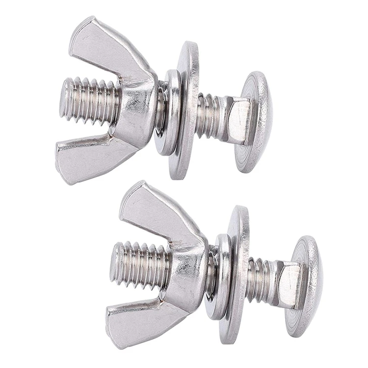 DIN316 304 Stainless Steel Wing Butterfly Screws Bolts Thumb Butterfly Wing Hand Bolts