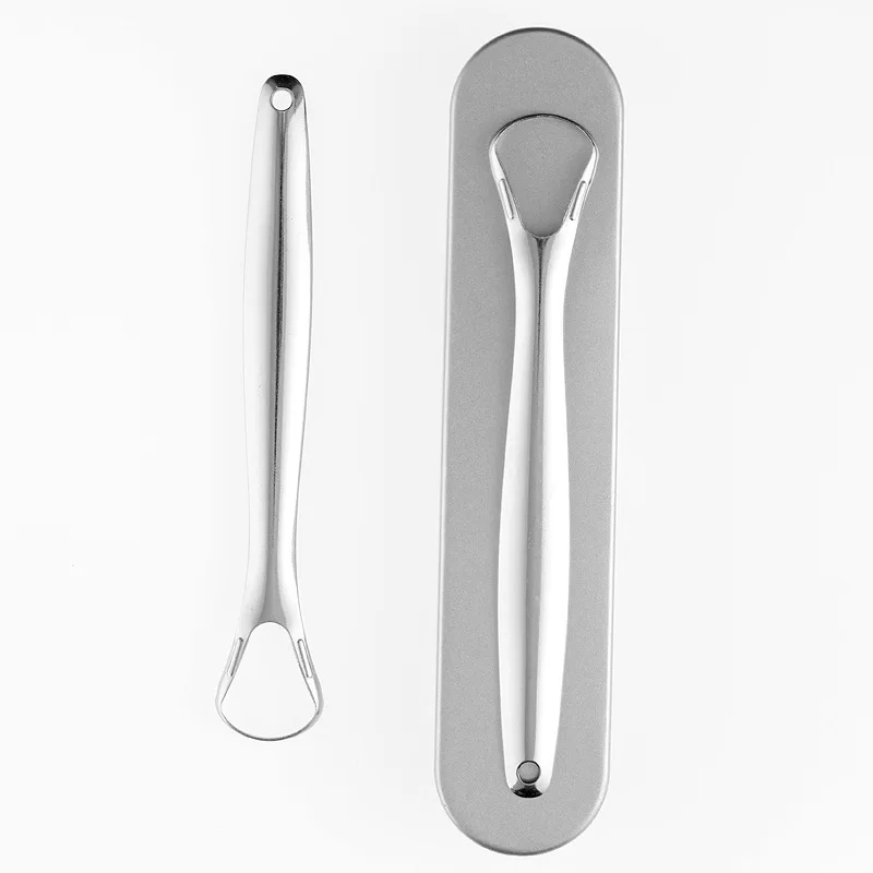 2024 New YD Professional Stainless Steel Tongue Cleaner and Scraper for Adult