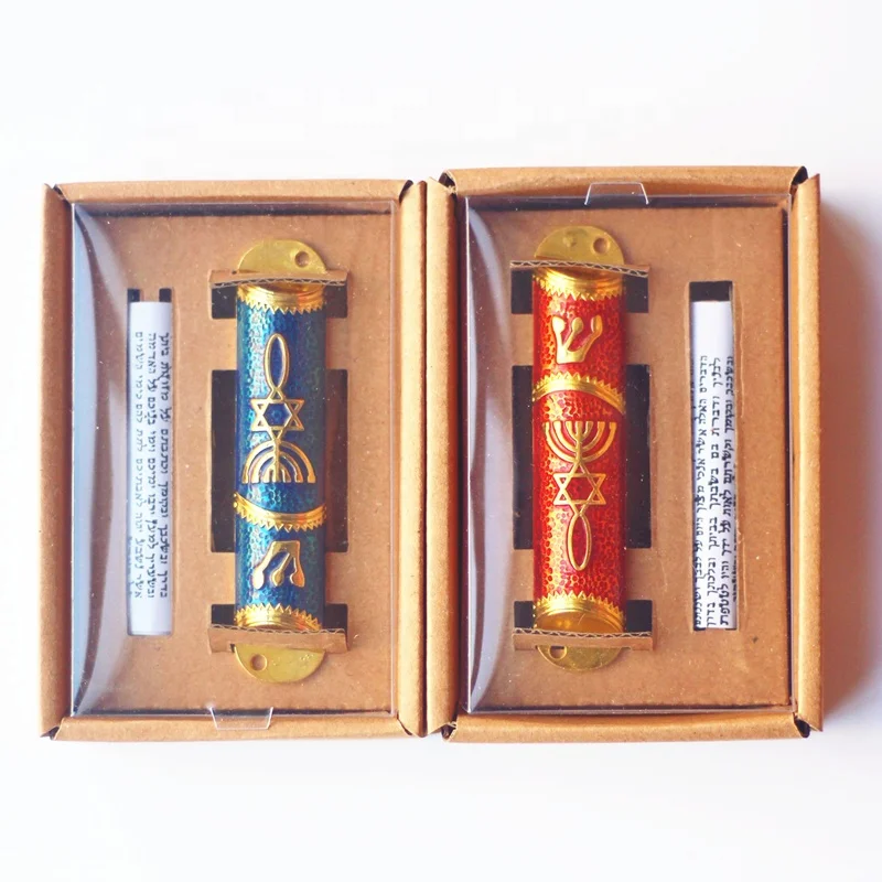 Mezuzah Home decoration Jewish Case Hebrew Israel Mezuza Decor Judaica Mezzuzah Scroll Door Decorative