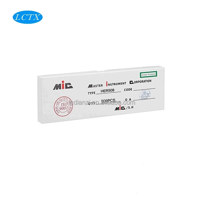 Original High Efficiency Rectifier Diode 5A 1000V HER508 DO-27 Fast Recovery Rectifiers