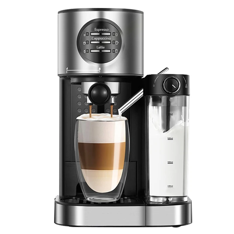 15 Bar Commercial Espresso Coffee Machine with milk tank Ulka Pump Espresso Cappuccino Latte Coffee Maker