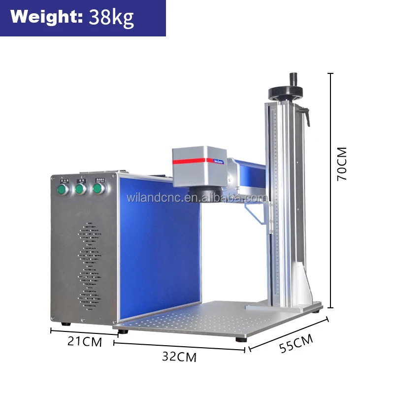3d Portable Galvo Mopa Color Printer Printing Gun Barrel Jewelry Stainless Steel Laser Cutting Engraving Machine