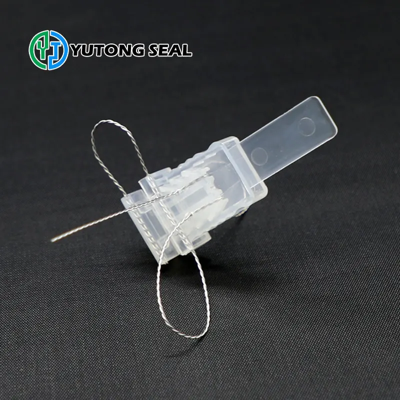 YTMS117 security plastic meter seals with steel wire lines