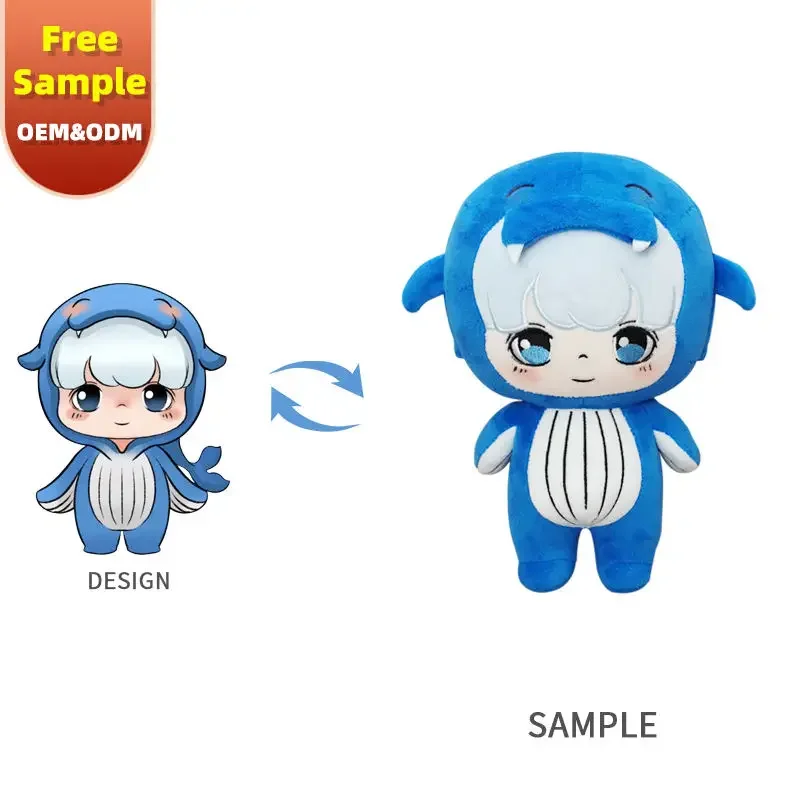 custom Cartoon Anime figure Doll Toy Manufacturer Make Your Own design animal plush toy