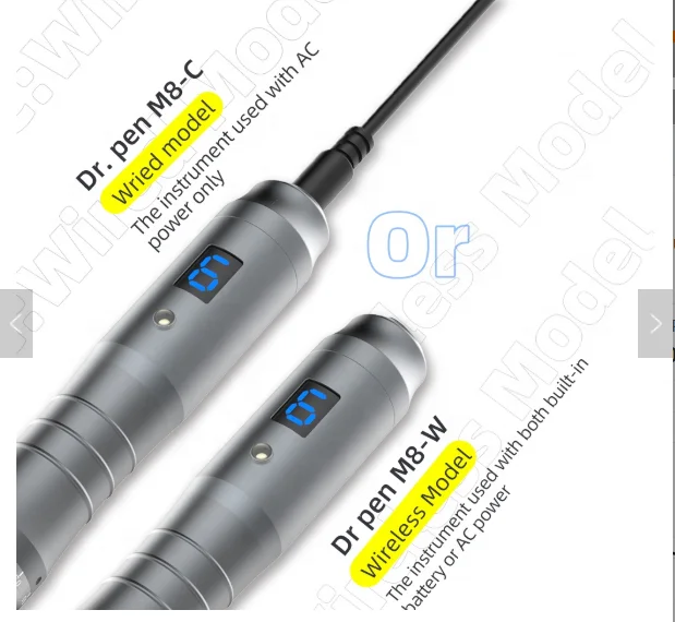 Цифровой дисплей Dr pen M8 6 скоростей с эксклюзивными игольчатыми картриджами для