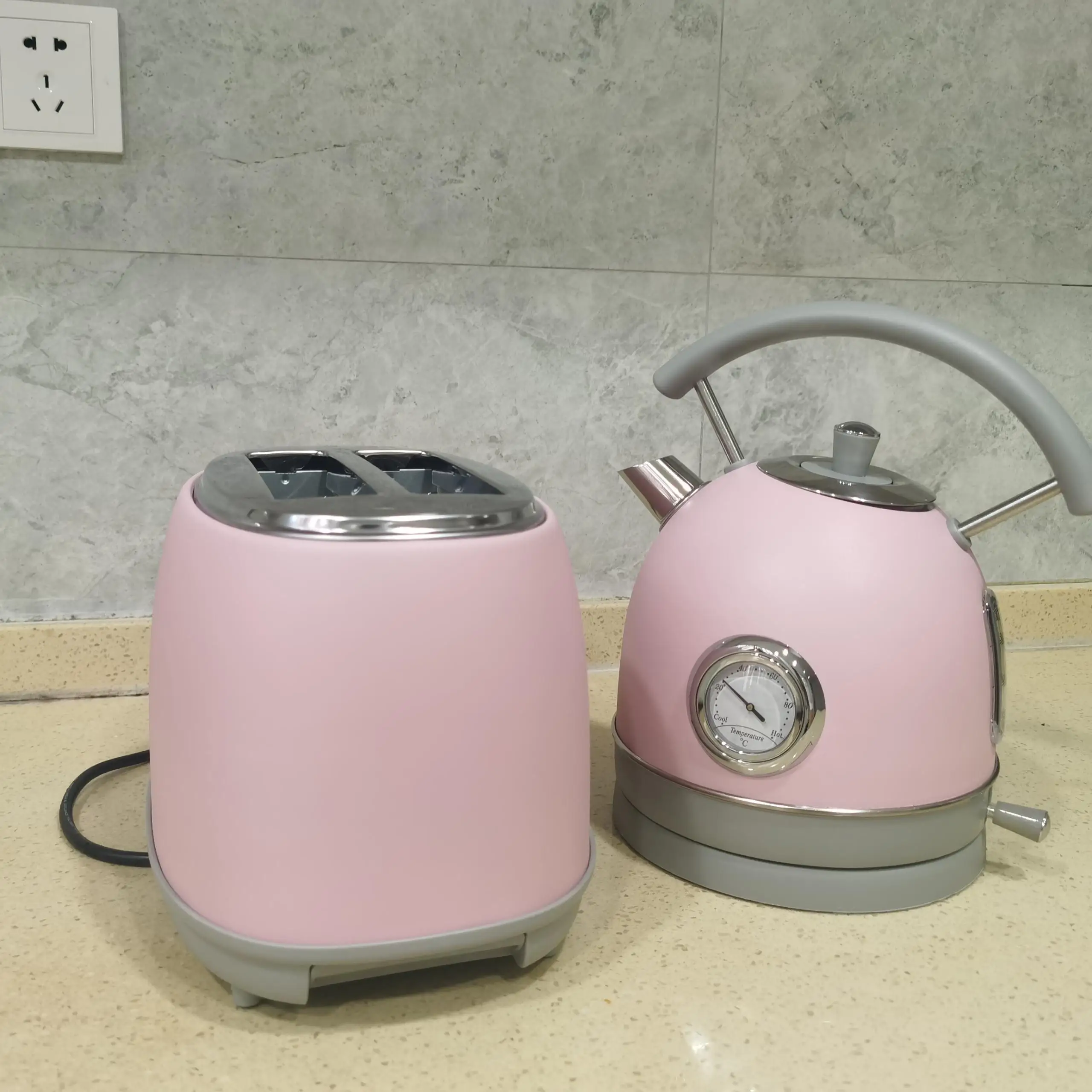 3 шт. электрический чайник и тостер бытовой техники комплекты Электрический из нержавеющей стали