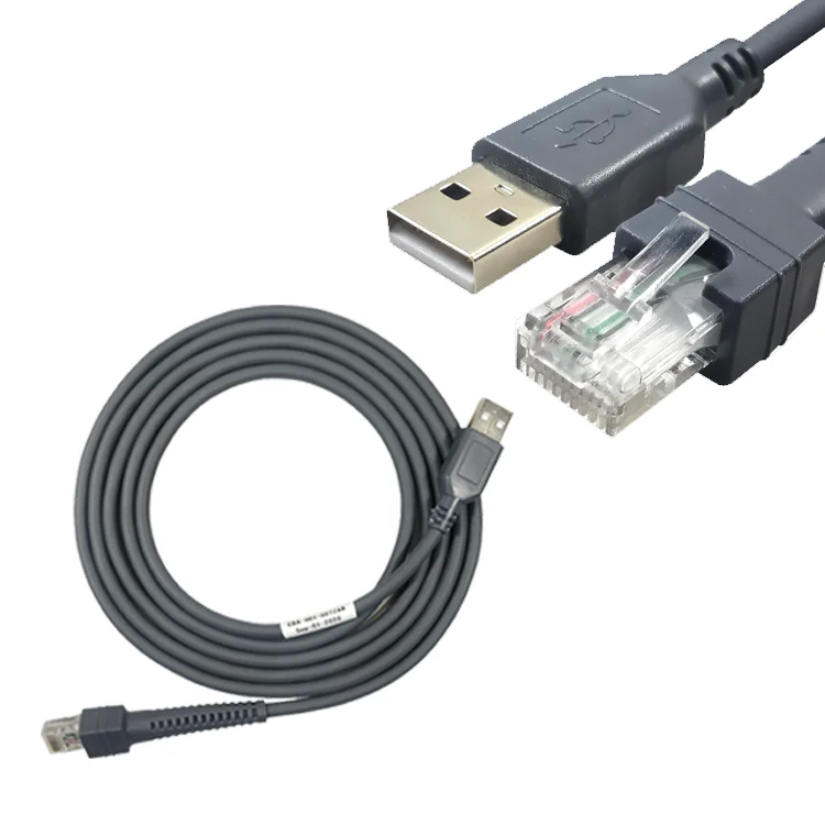 CBA-U01-S07ZAR 2 м USB сканер штрих-кода кабель LS2208 DS2208 LS4208 к Rj45 для Zebra