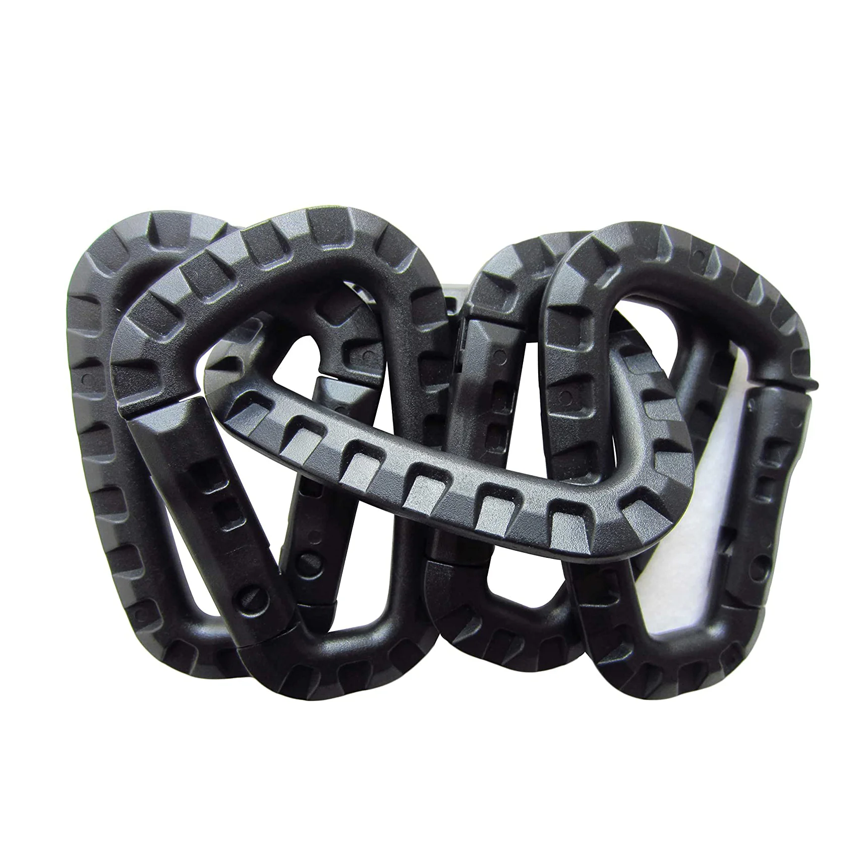 Carabiner Hook High Quality Wholesale Custom Plastic Quality Matte Black Carabiner for Bag Metal Black Grey Orange Camouflage