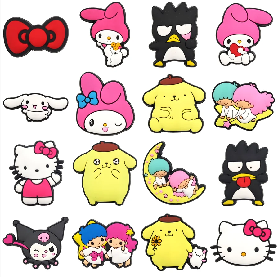 Wholesale Croc Shoe Charms Luxury Cartoon Clog Charms Sanrio Shoe Accessories Women Shoe Decoration For Bracelet