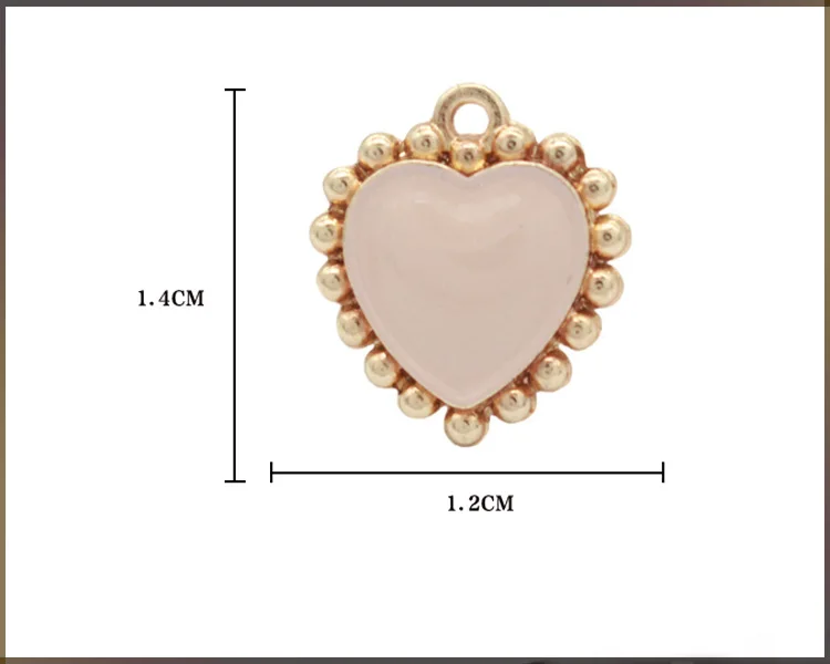 Wholesale New Arrival Fashion Drop Nectarine Heart Pendant Metal Charms Pendant for Swimwear