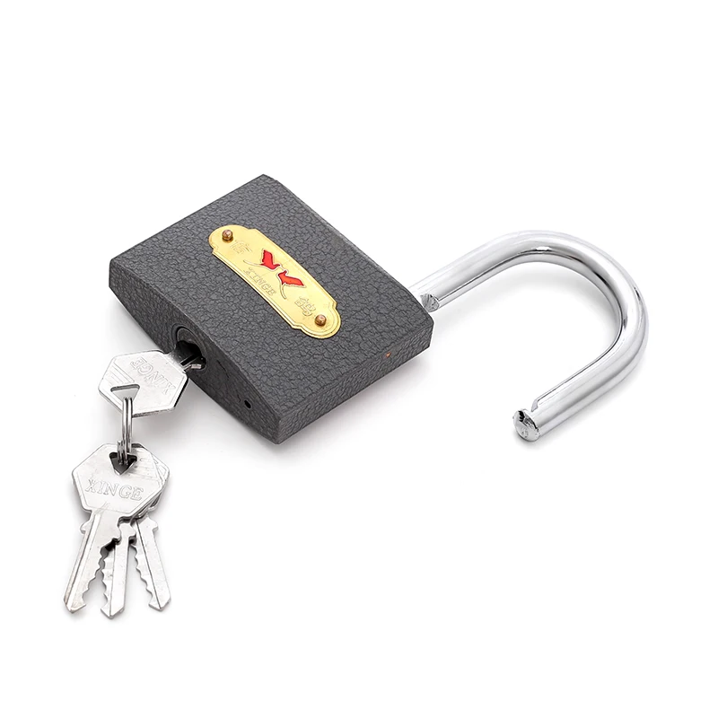 Safety lock manufacturer Multi size factory wholesale cheap gray iron padlock Pujiang padlock Yiwu lock