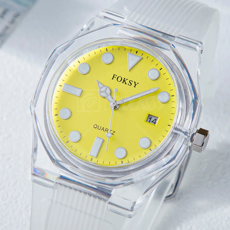 Original Waterproof Minimalist Wrist Luxury Custom Brand New Fashion Classic Transparent Quartz Watch for Men