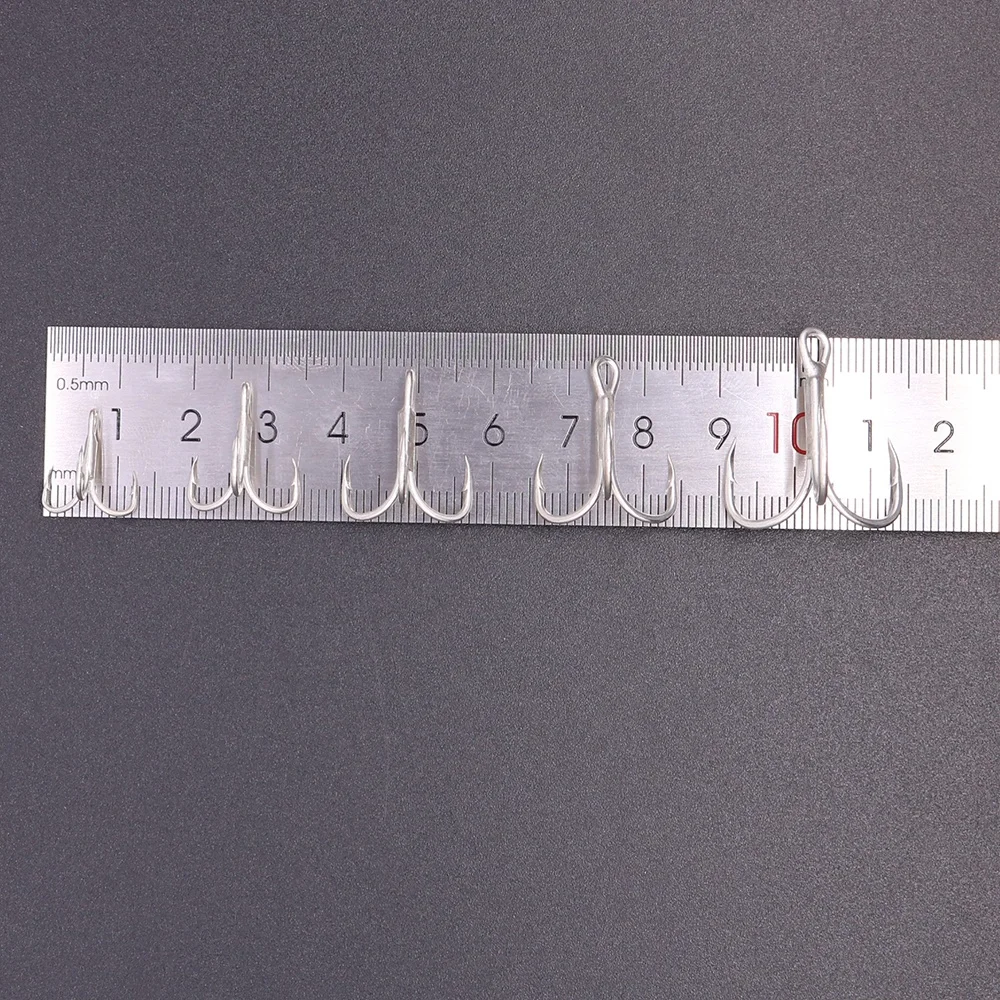 CASTFUN 2# 4# 6# 8# 10#  jig hook Fishing Assist Hook High Carbon Steel Treble Hooks