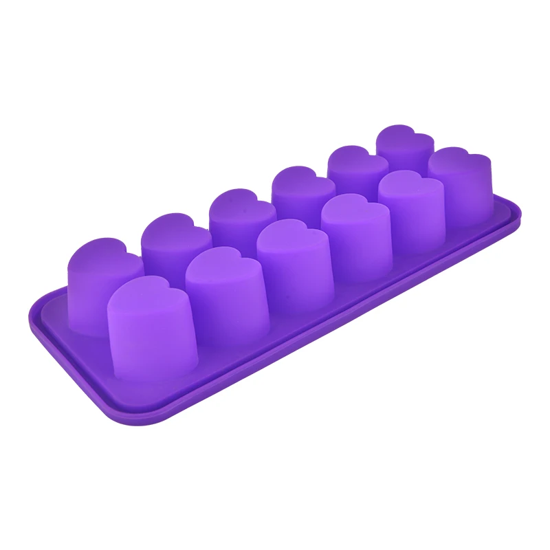 Mini heart shape Chocolate cake silicone mold Ice Cube Trays for Cocktails Whiskey Water Bottles Baby Food