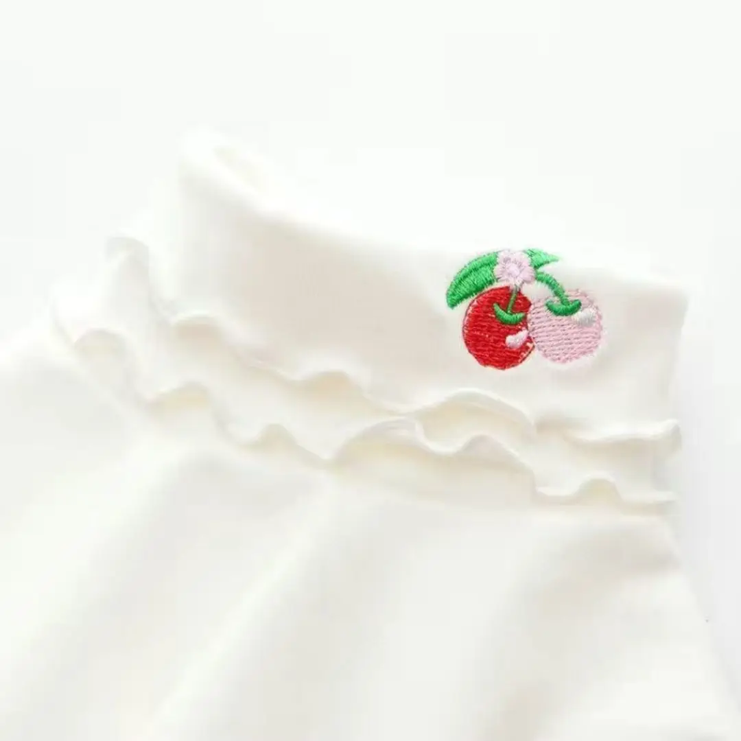 High Quality Boutique Autumn Spring Sweet Korean Style Long Sleeves Children T Shirt Girl Bottoming Girls Solid Blouse Tops