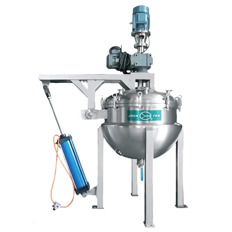 JTRZG-400 stainless steel steam heating food processing machinery jacketed kettle