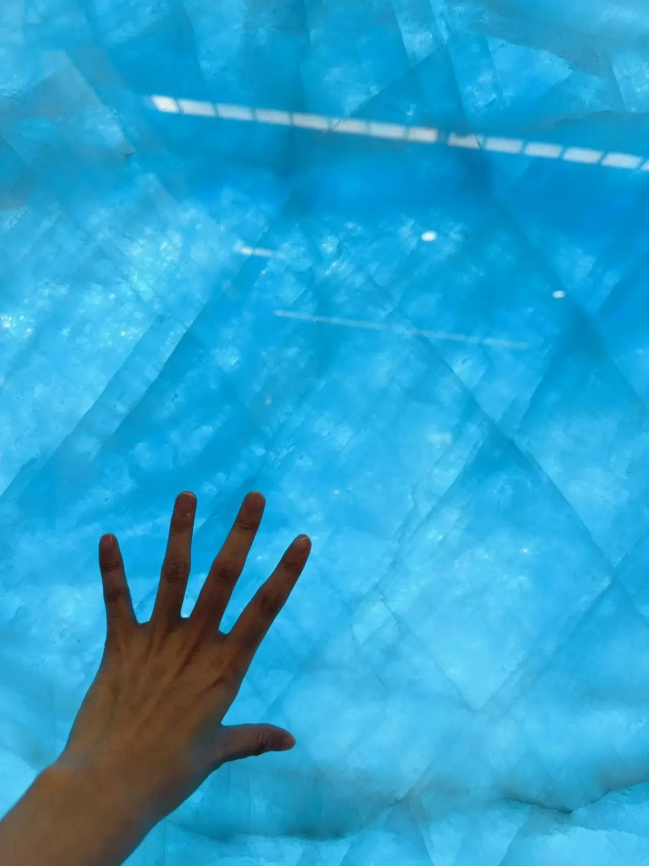 New Arrival House Decoration Real Transparent Blue Onyx Stone for Floor and Wall Tile