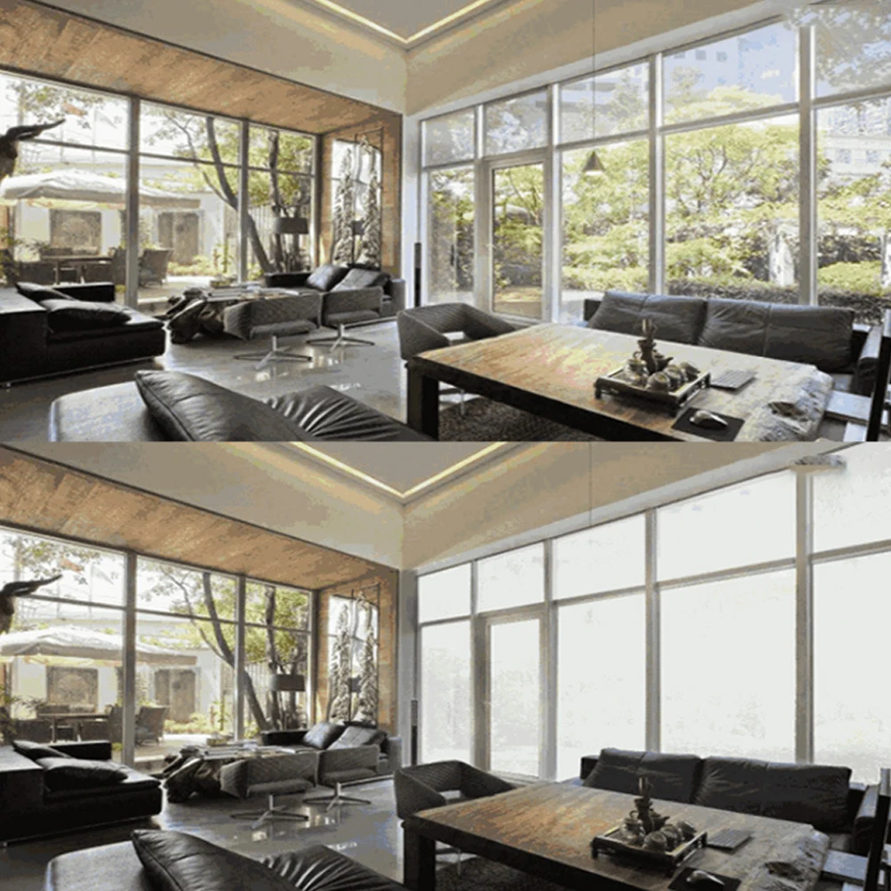 Smart Glass for Modern Living PDLC Magic Window Film with Self-Adhesive Technology