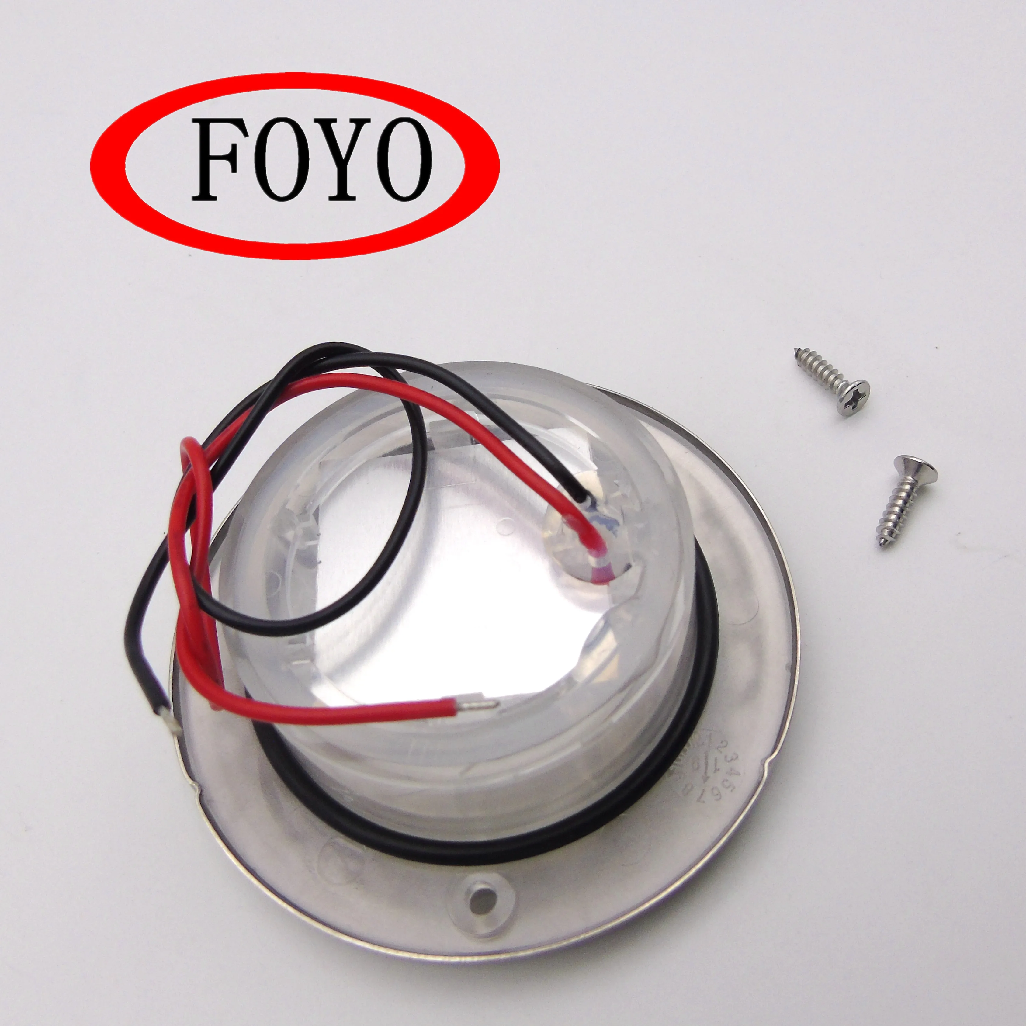 China Foyo hot sale  12V Marine Boat LED Ceiling Dome Light Car Interior Lamp for 12V Marine Boat RV Motorhome Accessories