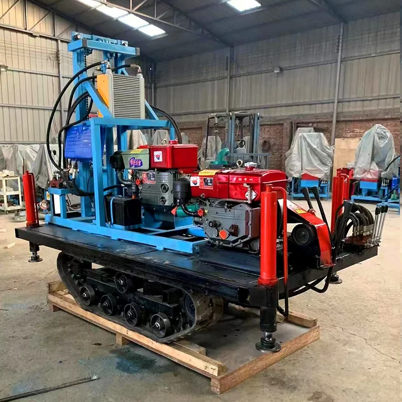RLD180 Mini Crawler Hydraulic Water Well Drill Rig Pump Engine Motor Gear Gearbox New 150M Drilling Machine  for Water Wells