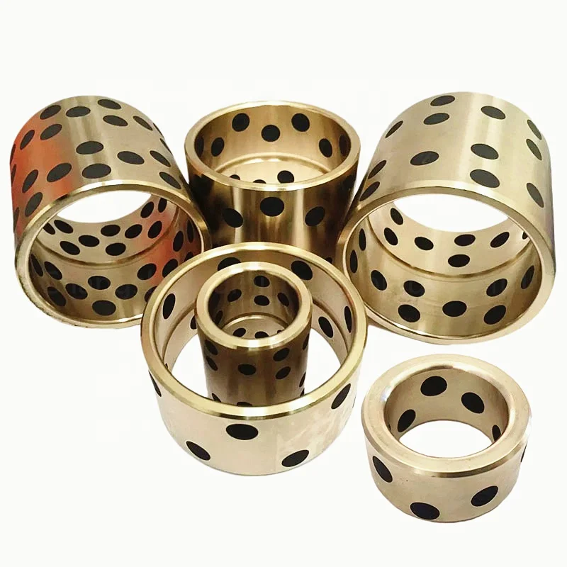 JDB 17mm Slide Bearing Oilless Linear Bush Inlaid Bronze Bushings Linear Bearing Self Lubricating Graphite Brass Bushing