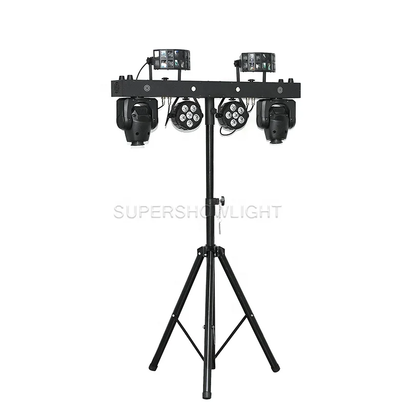 Supershow portable dj light set with stand dj equipment disco party gig bar lighting Move 2 white dj light gigbar