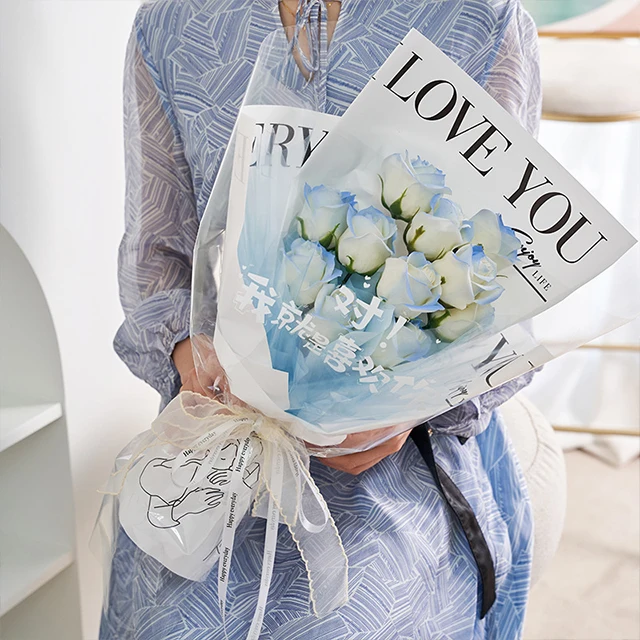 Ammy Blue Single Bouquet Decoration Soap 11 Roses Flower Bouquet For Birthdays Travel Commemorations Graduations