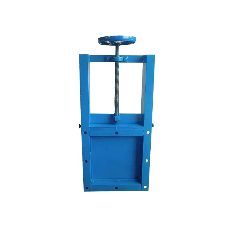 Factory supply square type knife manual gate valve,flapper gate valve for sale