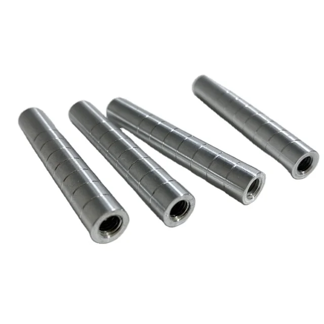 OEM CNC 7075 T6 валы алюминиевая ось токарный длинный алюминиевый
