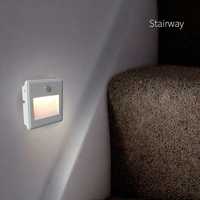 Human Motion Light Sensor Night Light Led Indoor Step Light For Stairs And Home Decorative