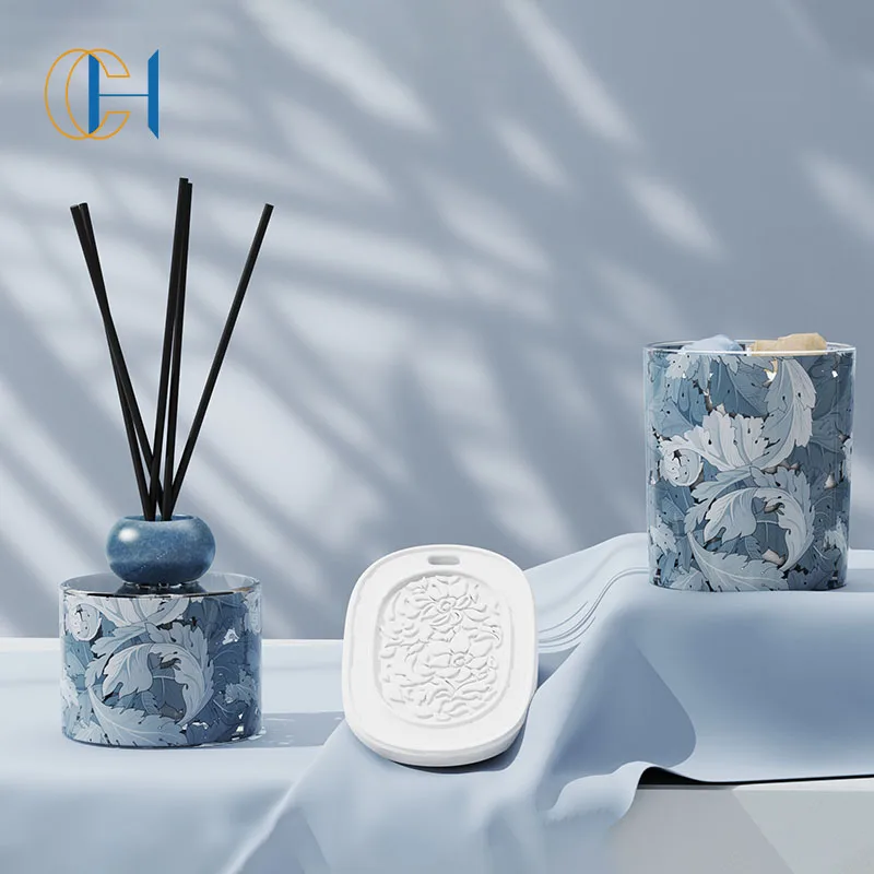 C&H Classic Good Quality 100ml 150ml Luxury Home Fragrance Set Hotel Scent Natural Oil Glass Reed Diffuser With Custom Package