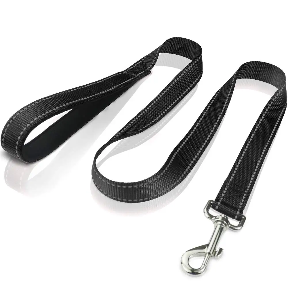 Advanced Easy Snap Hook 2 Comfortable Padded Handles Heavy Duty Dog Leash for Large Medium Small Breed Dogs