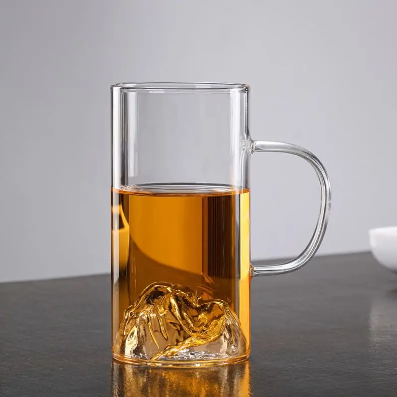 clear High temperature resistance Iceberg water glass cup tea cups