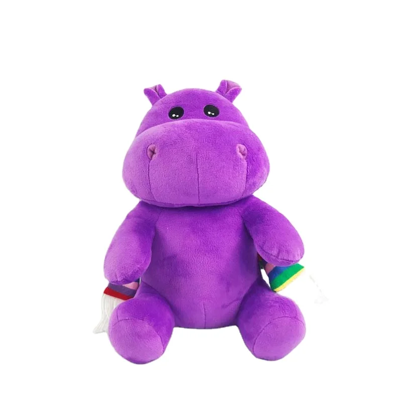 Custom Cartoon Cute Hippo Soft Plush Toy Hippopotamus Toys For Children Gift