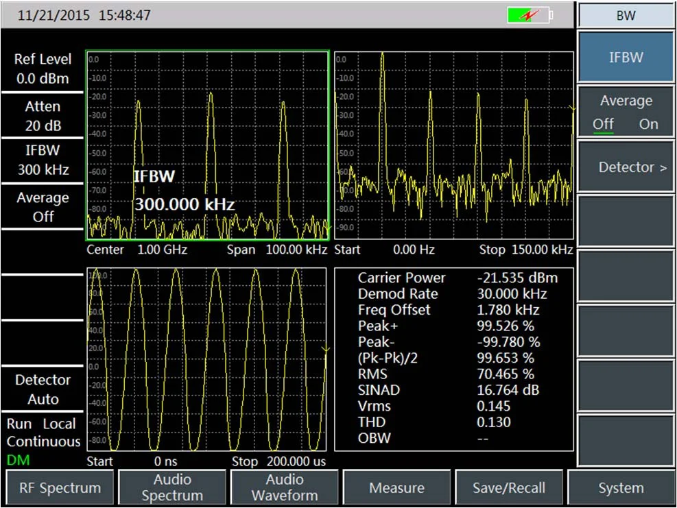 W&F onefind  Spectrum analyzer WF4024C 9kHz-9GHz frequency range Handheld Spectrum analyzer same as RS