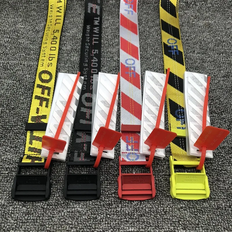 Fabric Tactical Belt 3.5cm Width Off-Custom Logo White Classic Industrial Belt with 60% Polyamide and 40% Polyester