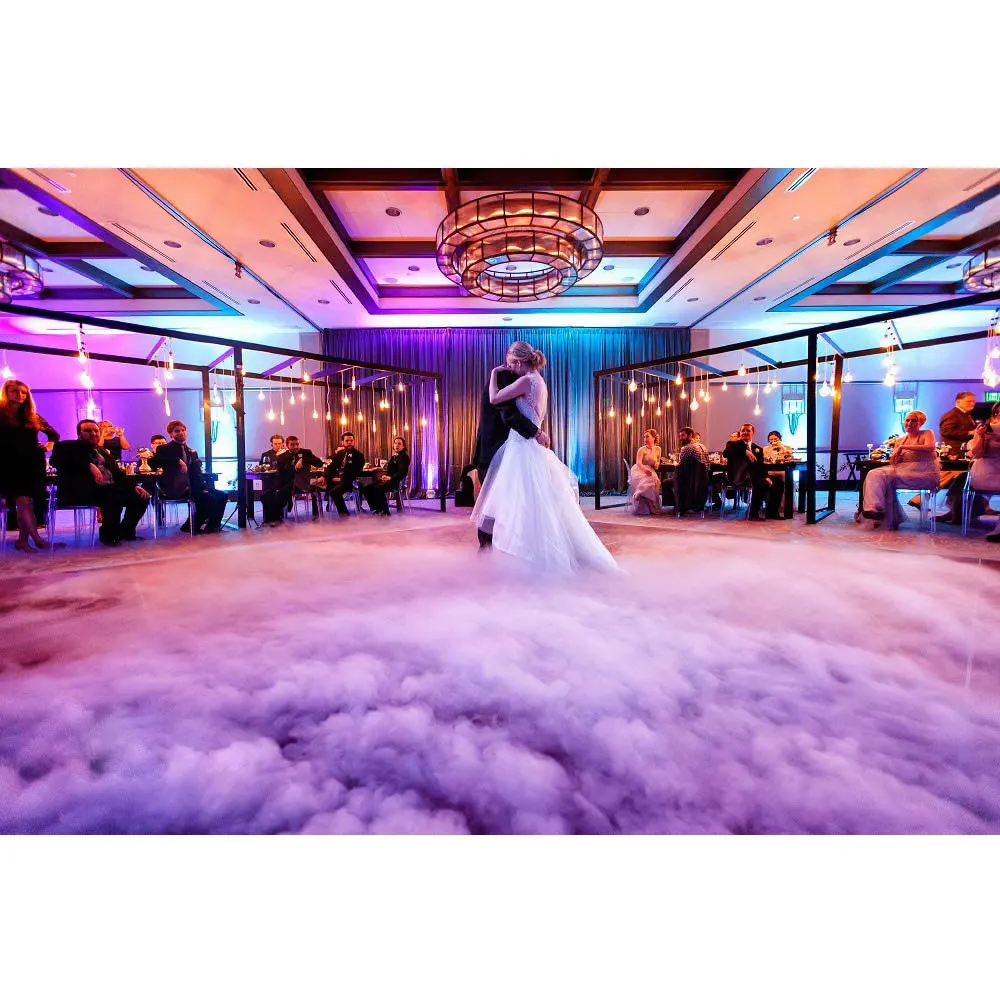 Low lying Fog Machine Double Tube 4000W High-Power Low Smoke Water Mist Machine Smoke Machine Wetting Party