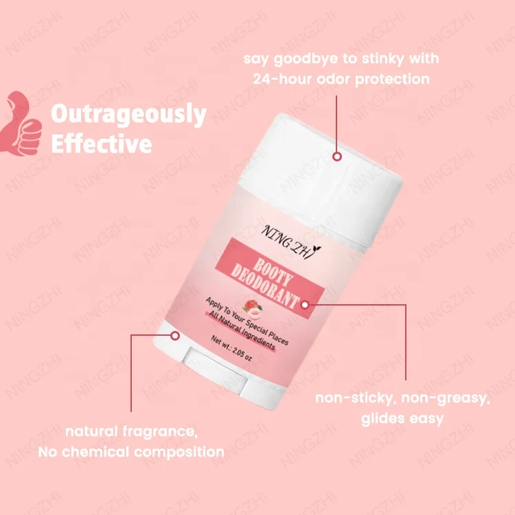 Custom logo Anti sweat Cruelty Free Deodorant Stick For Women Booty Deodorant