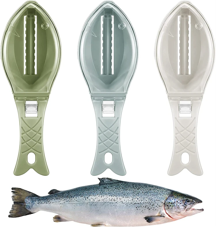 Fast Fish Scale Remover No Mess Fish Descaler Tool Skin Brush Scraping Cleaning Peeler Scraper