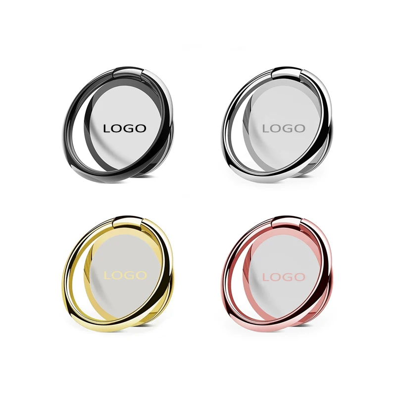 Изготовленным на заказ логосом 360 градусов пальца кольцо мобильного телефона держатель подставки для Iphone 12 мобильного телефона