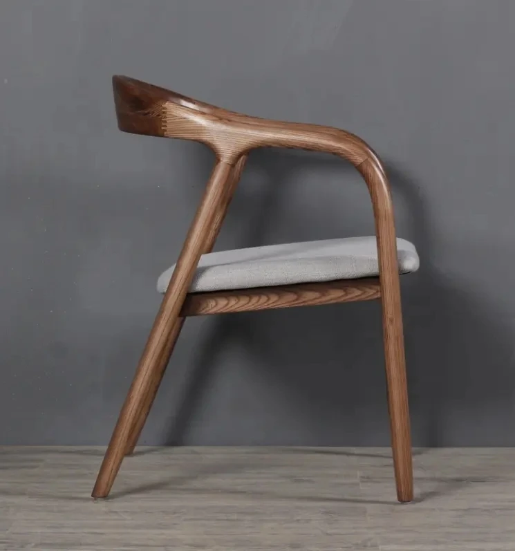 High Quality Kitchen Italian Modern Solid Wood Armchair Solid Wood Wishbone Chair for Dining Table