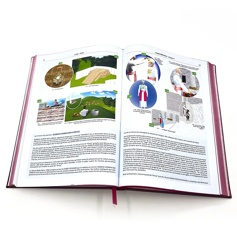 Custom Linen Hard Cover Book Publishing Special Binding Hardcover Cloth Book Offset Printing With Belly Band