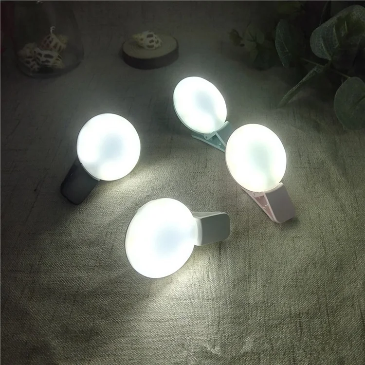 Кольцевой светильник для селфи, камеры, клипсы на ночной Светильник для макияжа